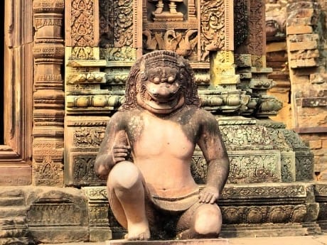 Bantey Srei Tempel Statue