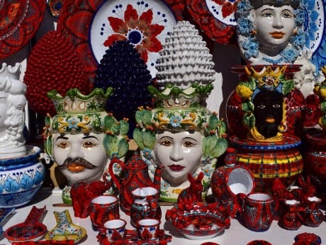 Keramik in Sizilien, Italien