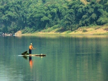 Fischer auf dem Li Fluss in Yangshuo