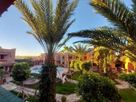 Ouarzazate, Hotel le Fint, Garten