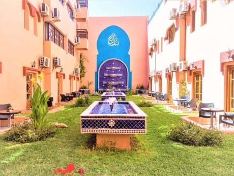Marrakesch, Hotel Oudaya, garden