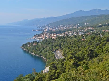 Ausblick auf die Küste Istriens