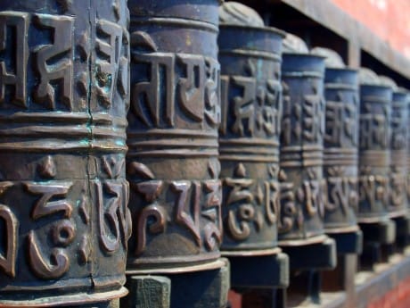 Gebetsmühlen in Kathmandu