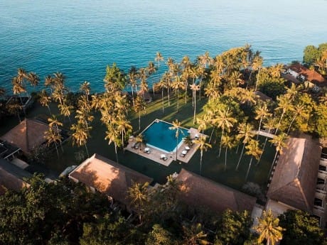 Luftansicht des Alila Manggis