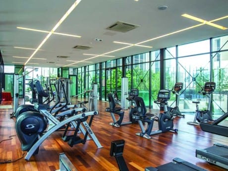 Fitnessraum im Swiss Garden Melaka