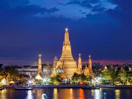 Wat Arun bei Nacht, Bangkok