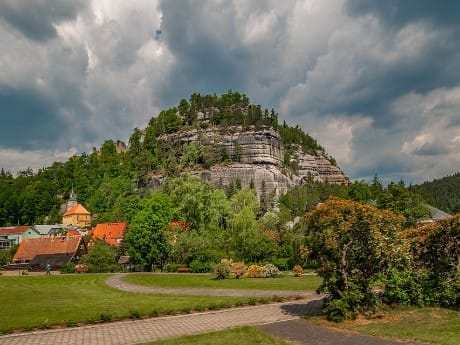 Oybin Zittauer Gebirge Felsen