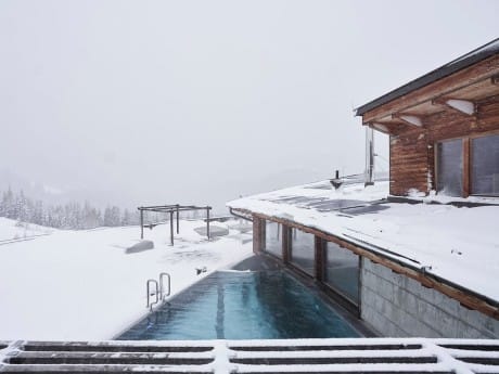 Forsthofalm Pool von oben