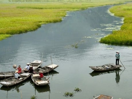 Fischerboote in Ninh Binh