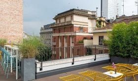 Die Dachterrasse des NYX Hotel Milan