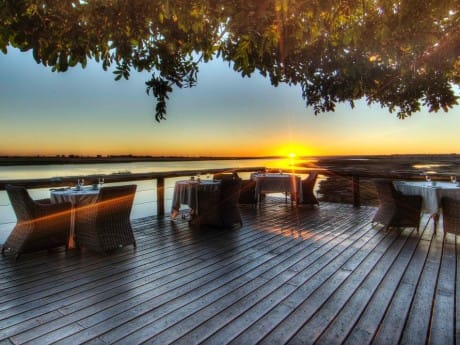 Chobe Game Lodge Terrasse
