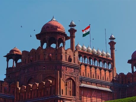 Das Rote Fort in Delhi