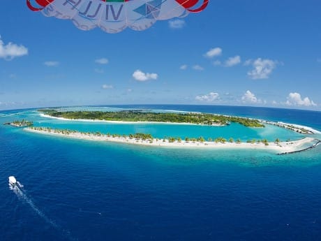 Strandverlängerung auf den Malediven