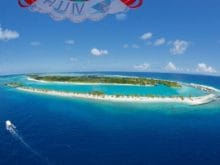 Strandverlängerung auf den Malediven