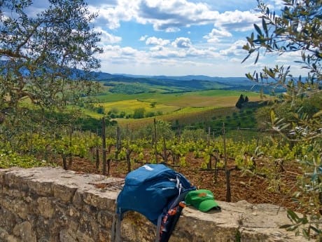 Toskana Rucksack Landschaft