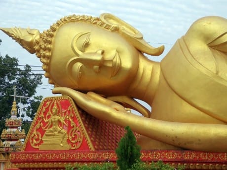Goldener Buddha Vientiane