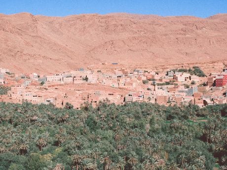 Marokko, Boumalne Dades, city view