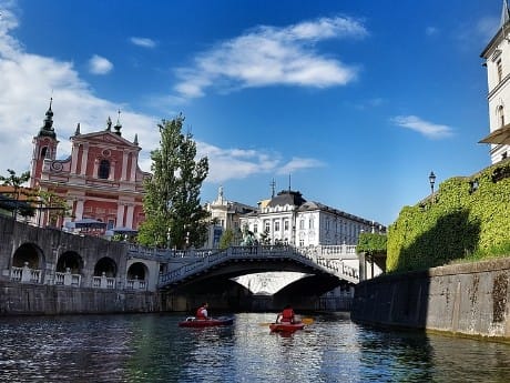 Ljubljana Fluss Kanu