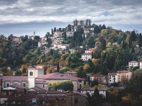 Aussicht auf Altstadt, Bergamo