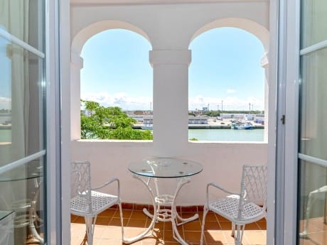 Aussicht vom Balkon des Soho Puerto