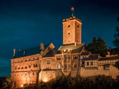 Wartburg bei Nacht, Eisenach