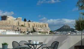 Aussicht Hotel Acropolis Hill Athen