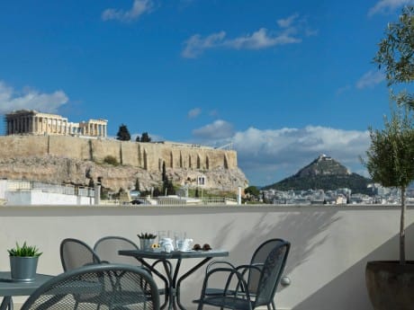 Aussicht Hotel Acropolis Hill Athen